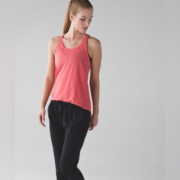 Lululemon Yogi Everyday Tank Heathered Cape Red Size Large - Picture 4 of 9